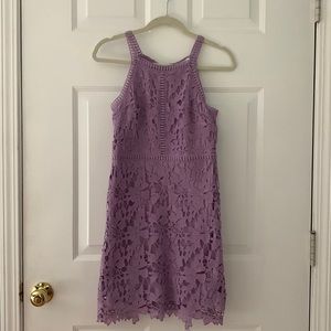 Purple Mini Shift Dress